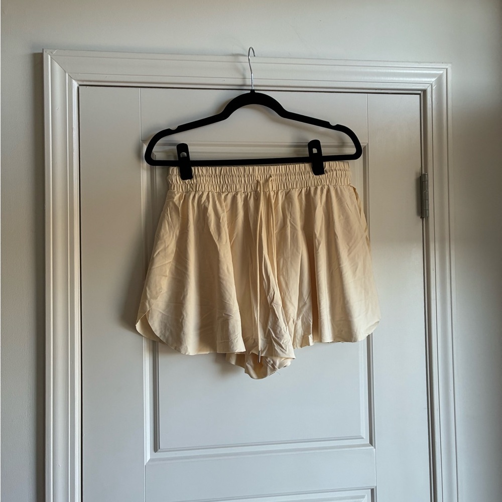 Love Tree Cream Athletic Shorts